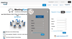 Desktop Screenshot of meetingkaro.com